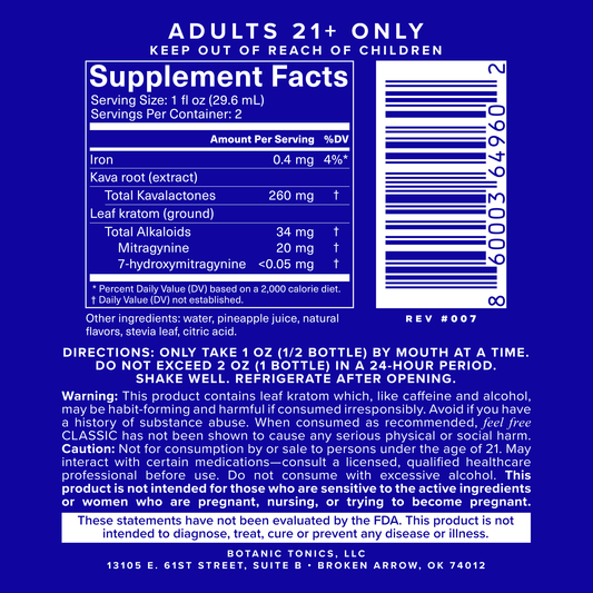 feel free Classic Tonic 2-Oz Bottle