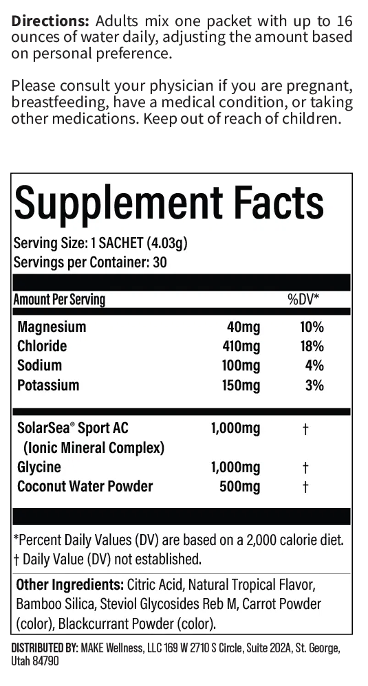 MAKE Wellness - HYDRATED Tropical