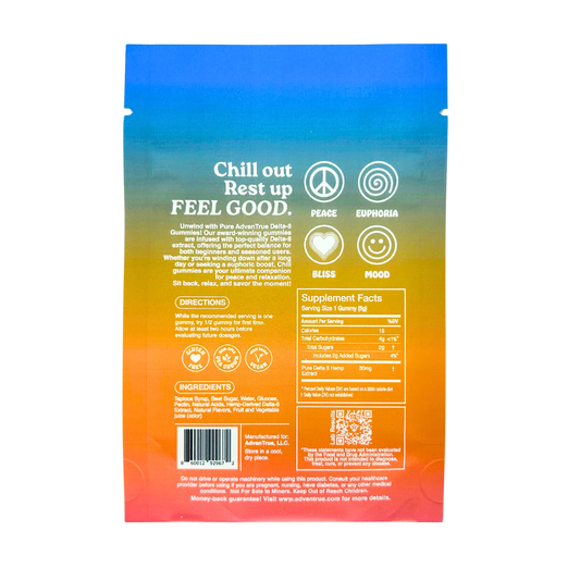 Chill Delta-8 THC - 30mg D8 Gummies - Sour Cherry