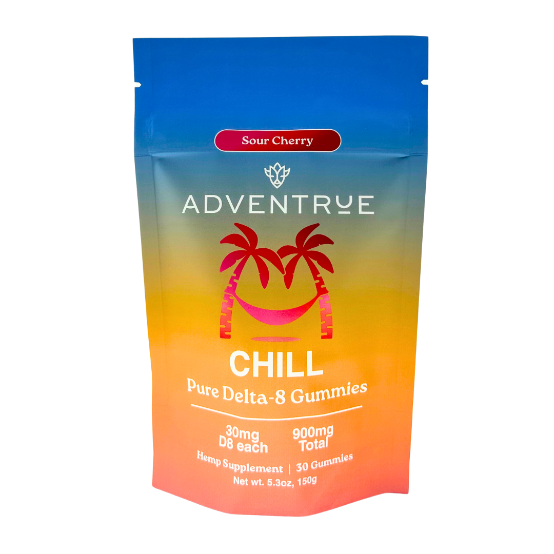 Chill Delta-8 THC - 30mg D8 Gummies - Sour Cherry