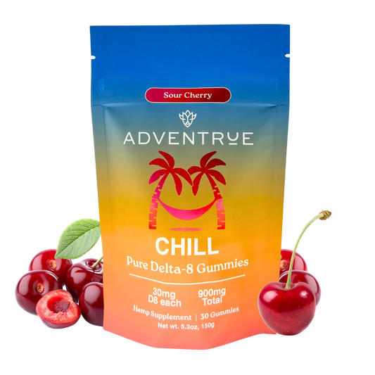 Chill Delta-8 THC - 30mg D8 Gummies - Sour Cherry