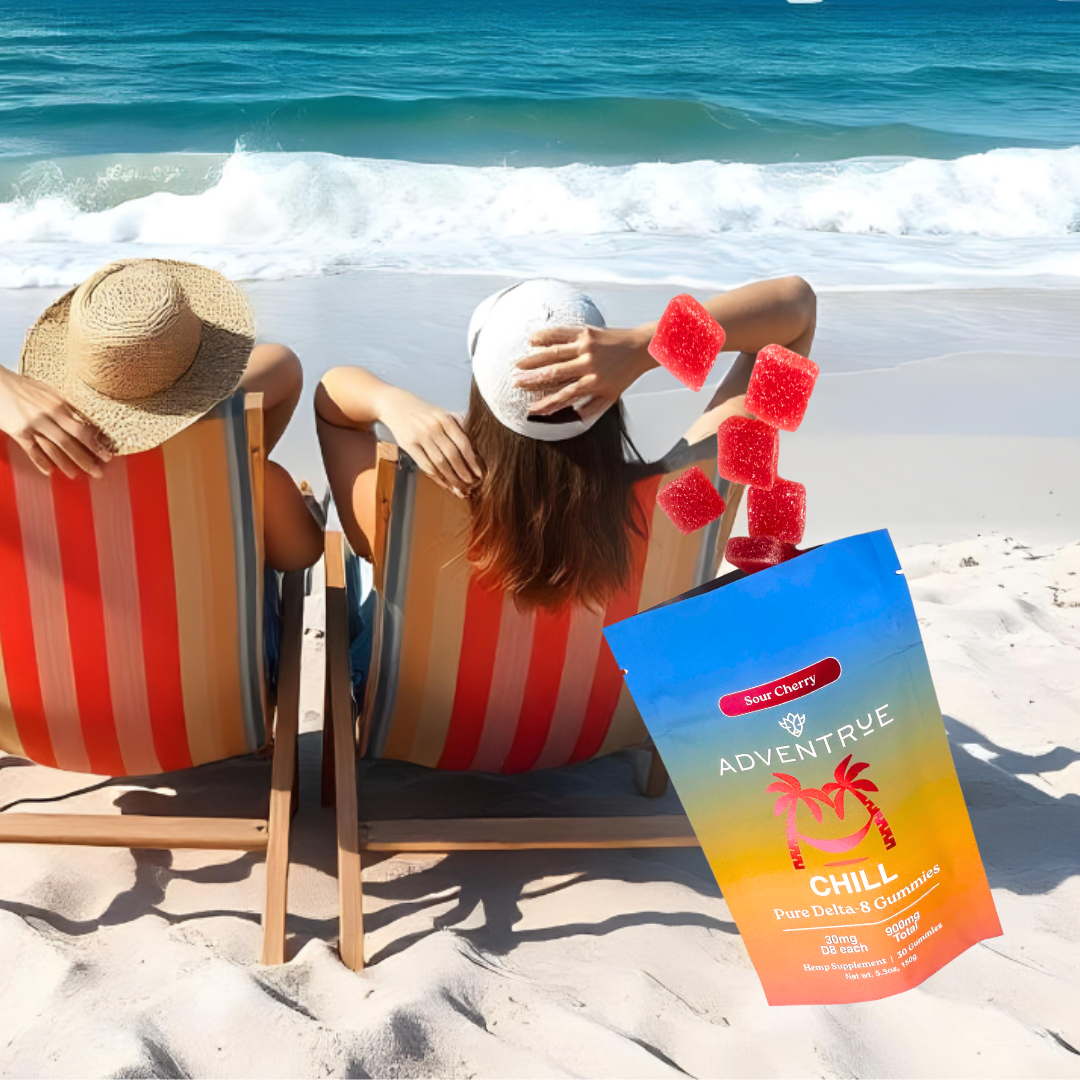Chill Delta-8 THC - 30mg D8 Gummies - Sour Cherry