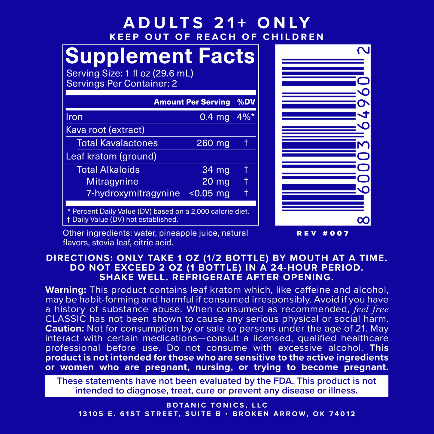 feel free Classic Tonic 2-Oz Bottle 12-Pack