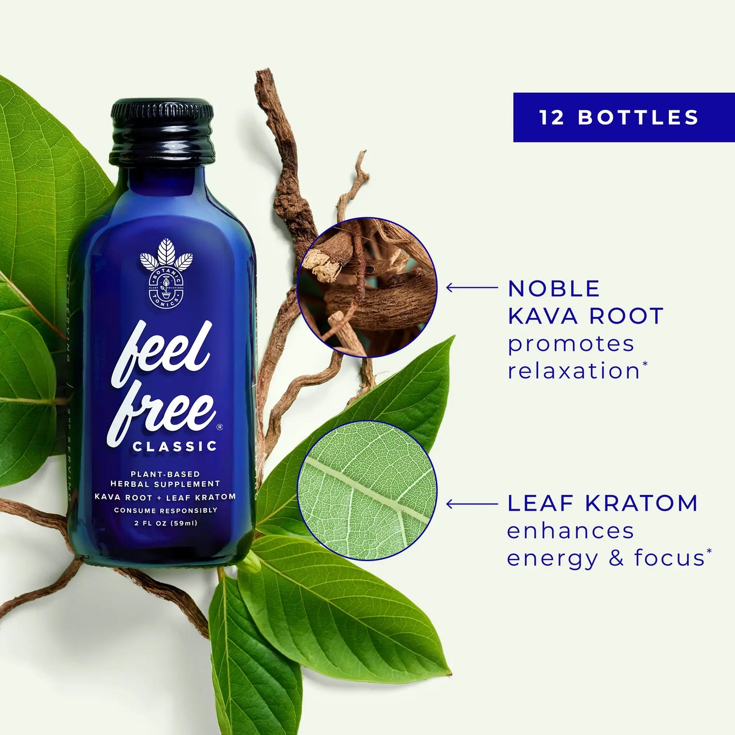 feel free Classic Tonic 2-Oz Bottle 12-Pack