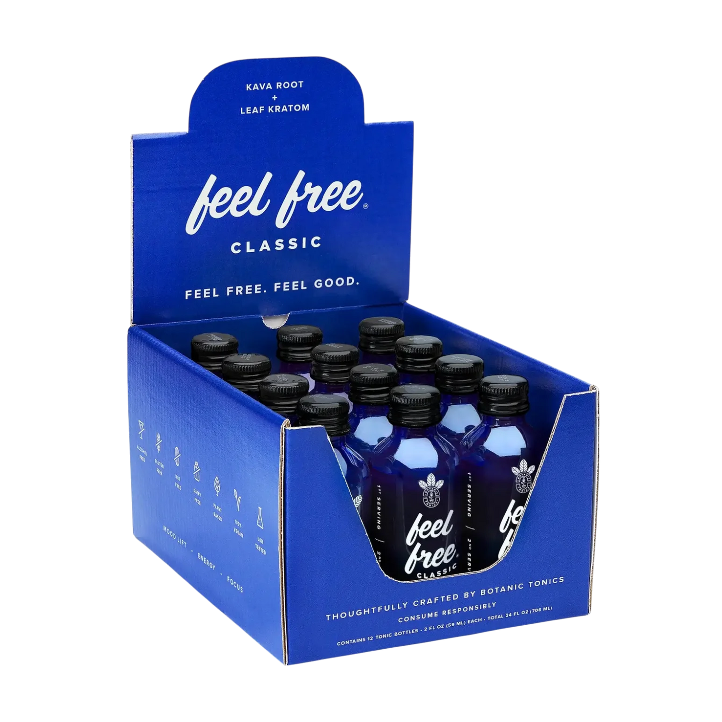 feel free Classic Tonic 2-Oz Bottle 12-Pack