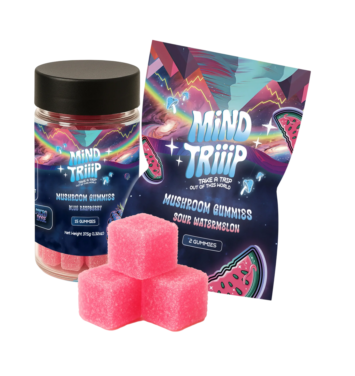 Mind Trip Mushroom Gummies – Sour Watermelon