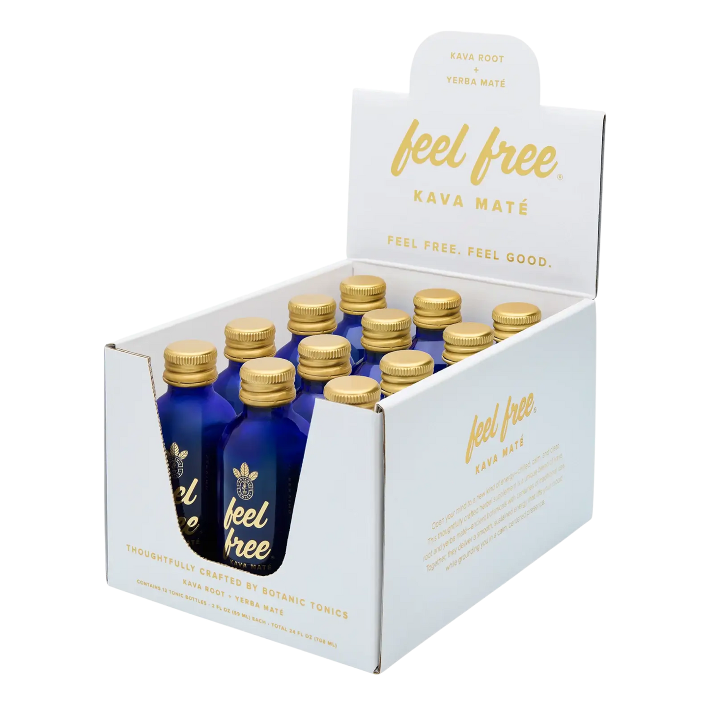 feel free Kava Maté tonic 2-Oz Bottle 12-Pack