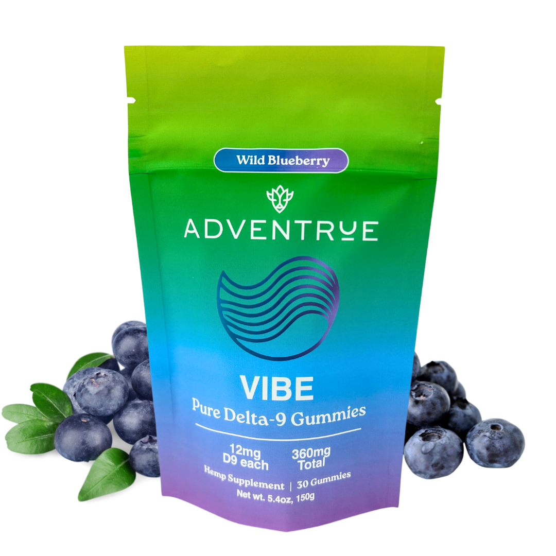 Vibe Delta-9 THC 12mg Gummies - Wild Blueberry