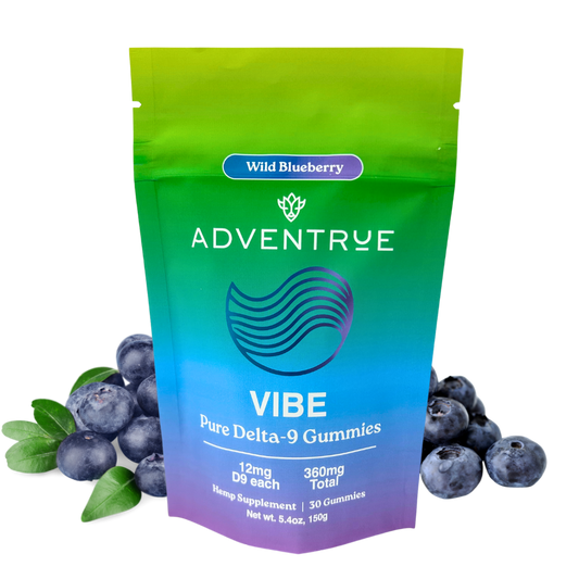 Vibe Delta-9 THC 12mg Gummies - Wild Blueberry